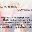 Wspomnienie Św. Cecylii w Limanowej