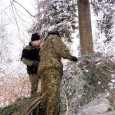 Nocne manewry Strzelców i Orląt w masywie góry Łopień