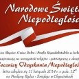 Zaproszenie na Obchody Święta Niepodległości w Chyszówkach