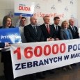 160 000 podpisów z Małopolski  pod kandydaturą Andrzeja Dudy na Prezydenta Rzeczypospolitej Polskiej.